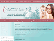 Tablet Screenshot of mainlineobgyn.com